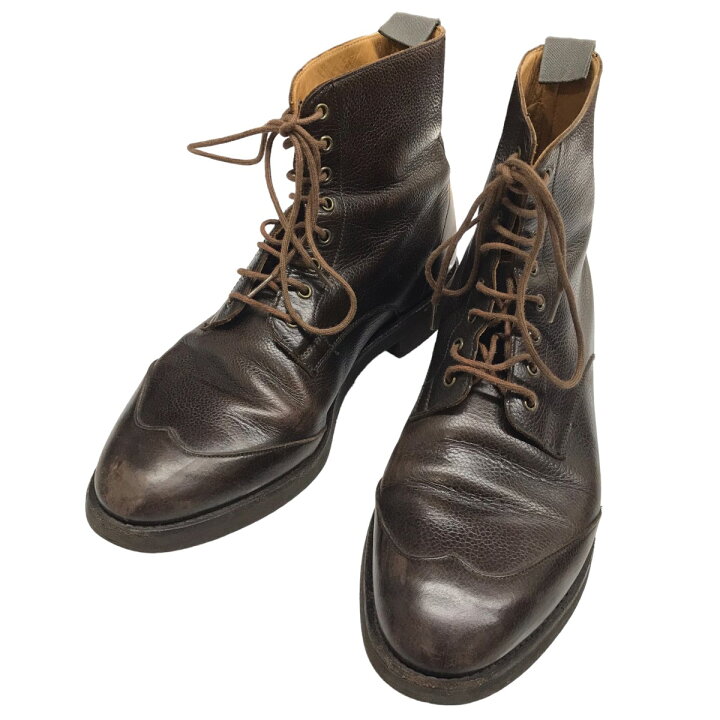 楽天市場】【中古】CROCKETT＆JONESレースアップブーツ ブラウン 