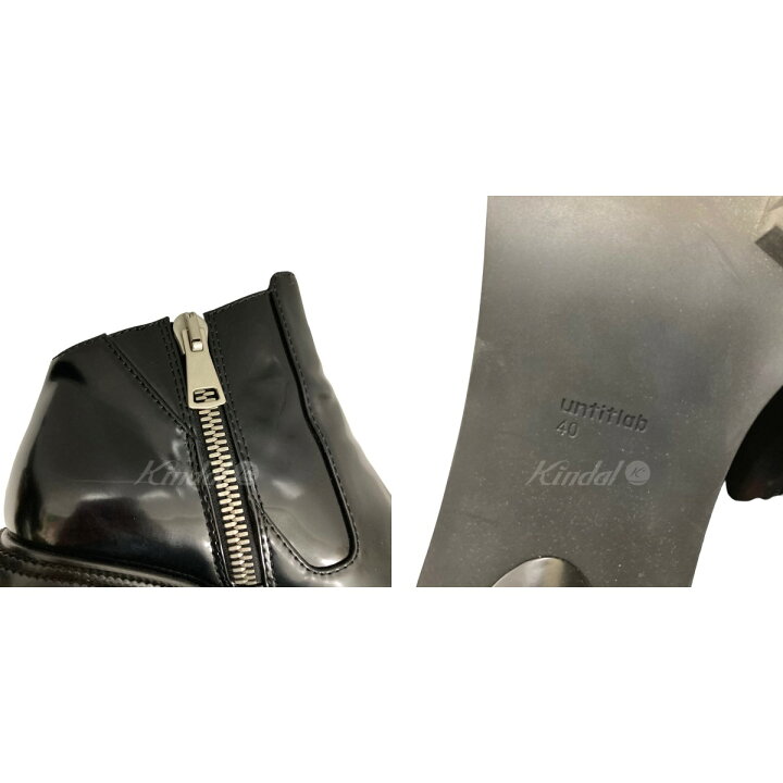 楽天市場】【中古】untitlabサイドジップブーツ ブラック サイズ：40 