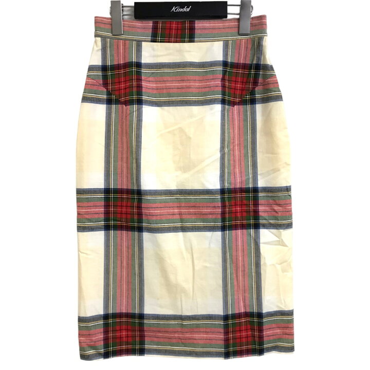 楽天市場】【中古】Vivienne Westwoodチェックタイトスカート ホワイト 