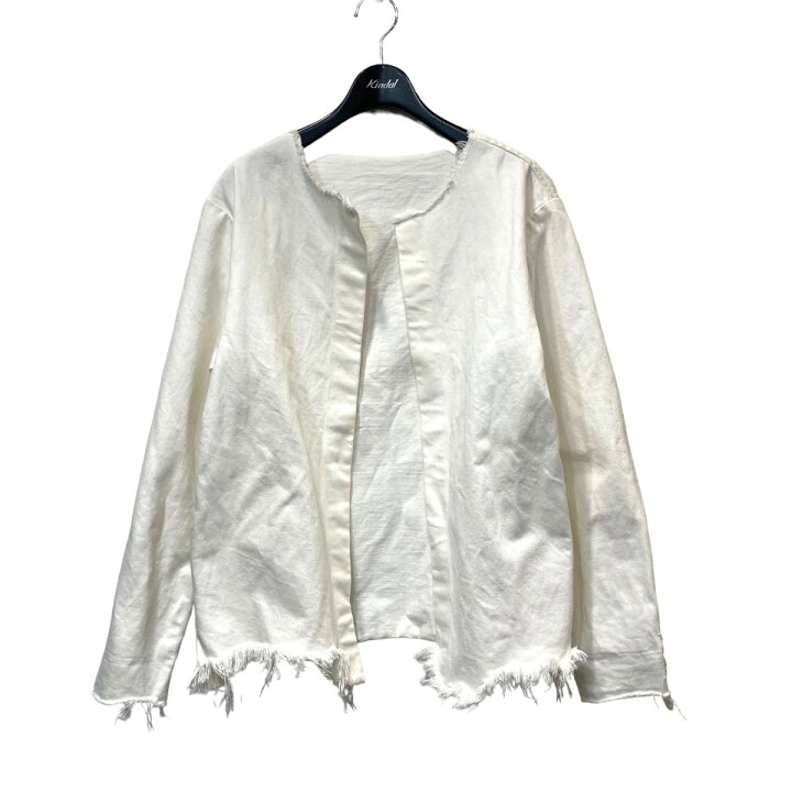 楽天市場】【中古】UNUSEDカットオフノーカラーデニムジャケット 