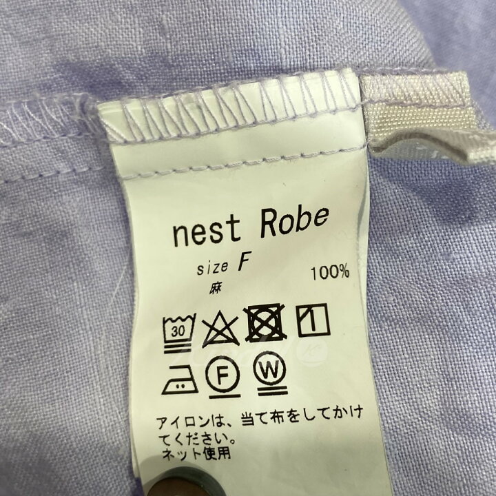 楽天市場】【中古】nest Robe22SS 「リネンサークルギャザーネック2way  