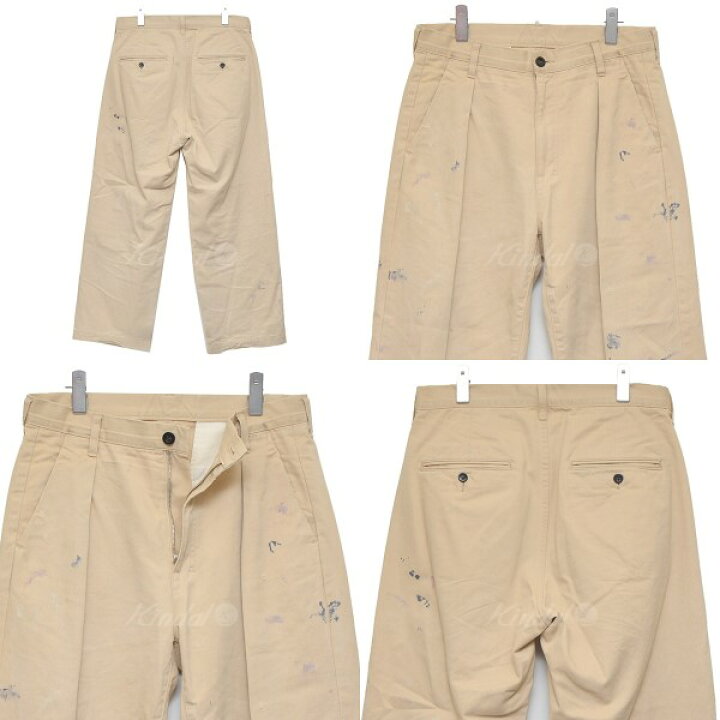 楽天市場】【中古】ANCELLM 2023SS PAINT CHINO TROUSERS ペンキ加工 