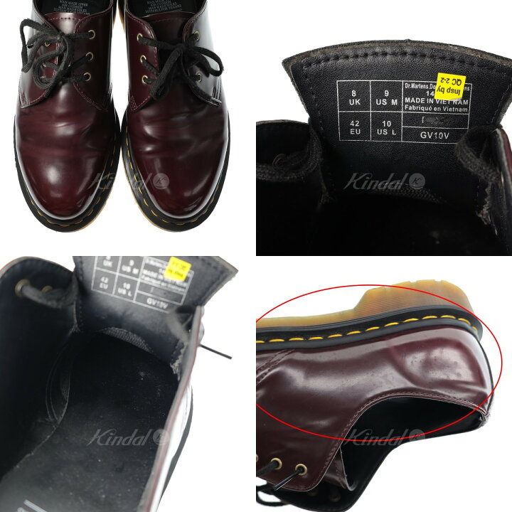 楽天市場】【中古】Dr．Martens 14046 3ホールシューズ ボルドー 
