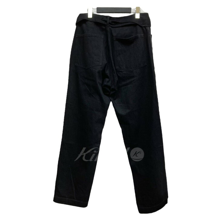 楽天市場】【中古】COMOLI ベルテッドデニムパンツ J03-03003 ブラック 