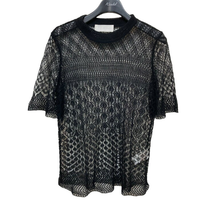 楽天市場】【中古】mame kurogouchi 編み半袖ニット ブラック サイズ 