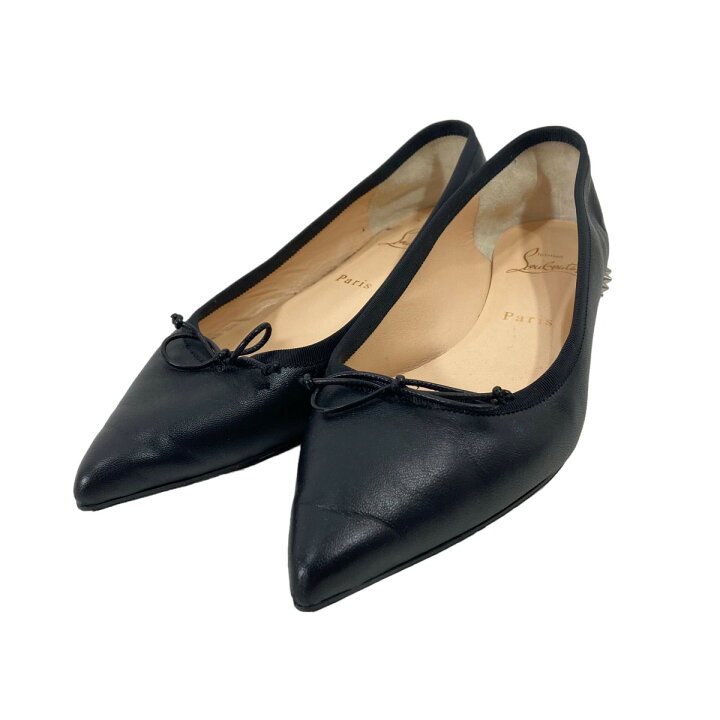 楽天市場】【中古】CHRISTIAN LOUBOUTIN パンプス スタッズ フラット 