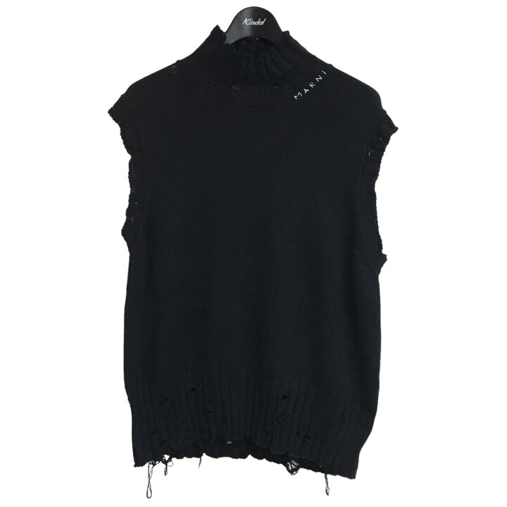 楽天市場】【中古】MARNI ダメージ加工 ハイネックニットベスト  