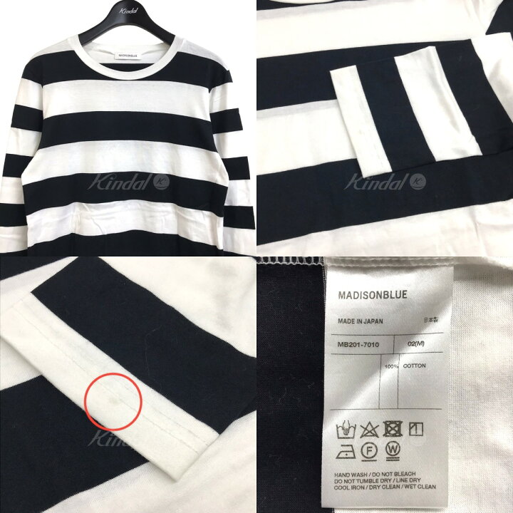 楽天市場】【中古】MADISON BLUE 「CREW NECK L／S PO WIDE BORDER  