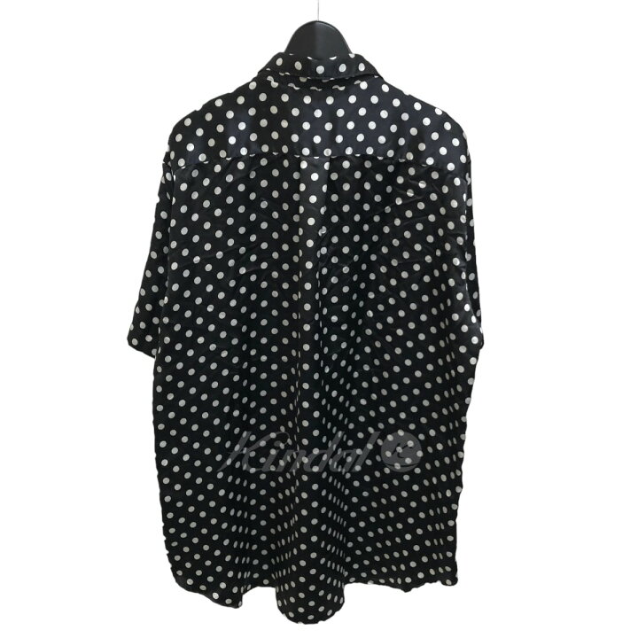 ブラックコムデギャルソン23SS SATIN POLKA DOT SHIRT