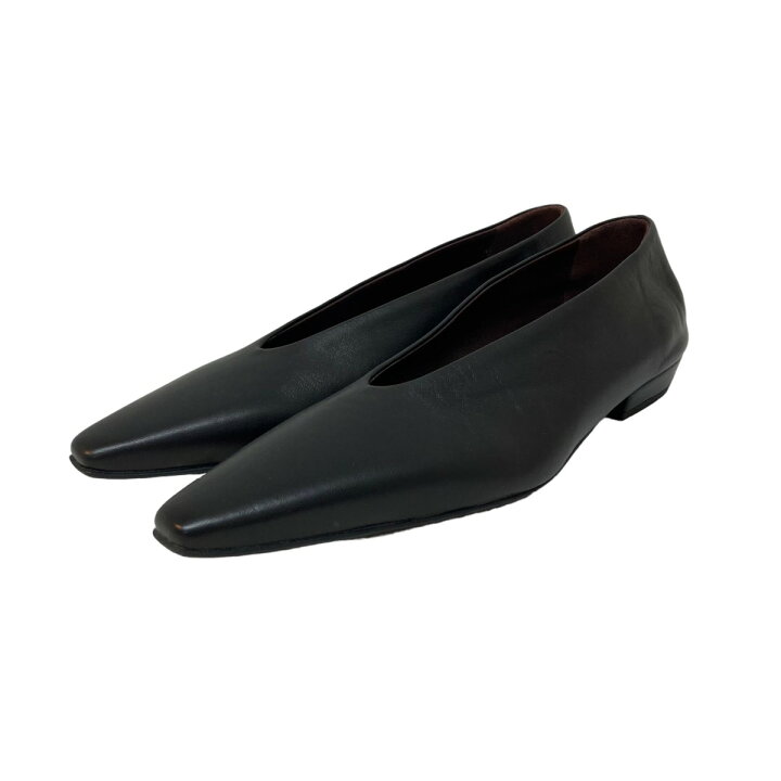 楽天市場】【中古】BOTTEGA VENETAアーモンドスクエアトゥ フラット 