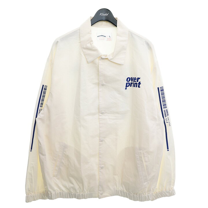 楽天市場】【中古】over print刺繍コーチジャケット オフホワイト 
