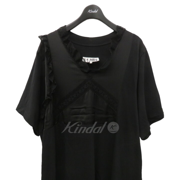 楽天市場】【中古】MM6 Maison Margielaレースコンビワンピース  
