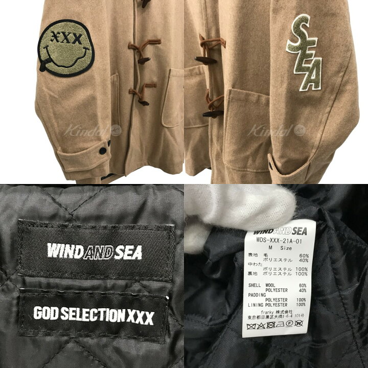 楽天市場】【中古】WIND AND SEA×GOD SELECTION XXX ダッフルコート 