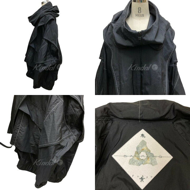 楽天市場】【中古】BALMUNG重ねハイネックビッグパーカー ブラック 