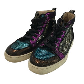 【中古】CHRISTIAN LOUBOUTINハイカットスニーカー マルチカラー サイズ：42【価格見直し】