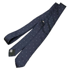 【中古】Dior Hommeシルクネクタイ ネイビー【価格見直し】