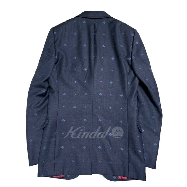 楽天市場】【中古】GUCCIBEE刺繍セットアップスーツ ネイビー サイズ 