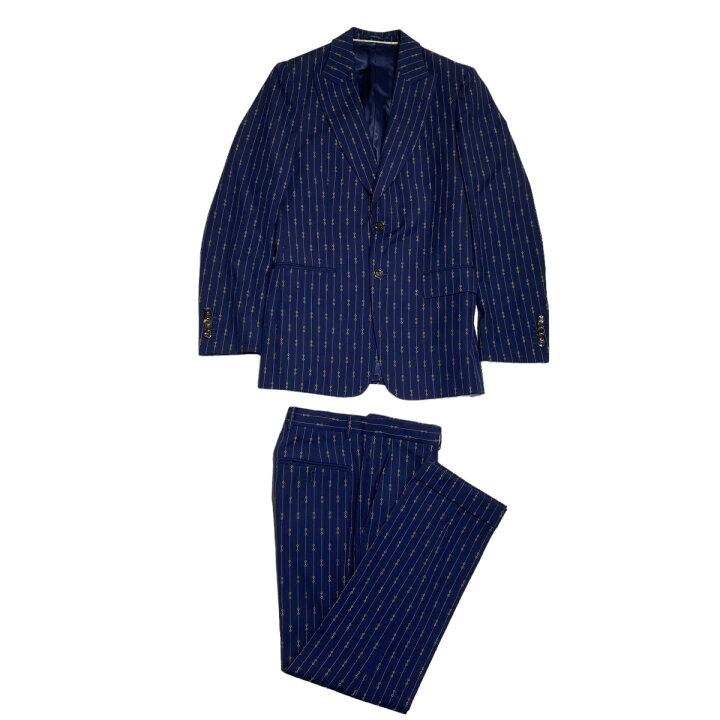 楽天市場】【中古】GUCCIホースビットストライプウールフォーマル 