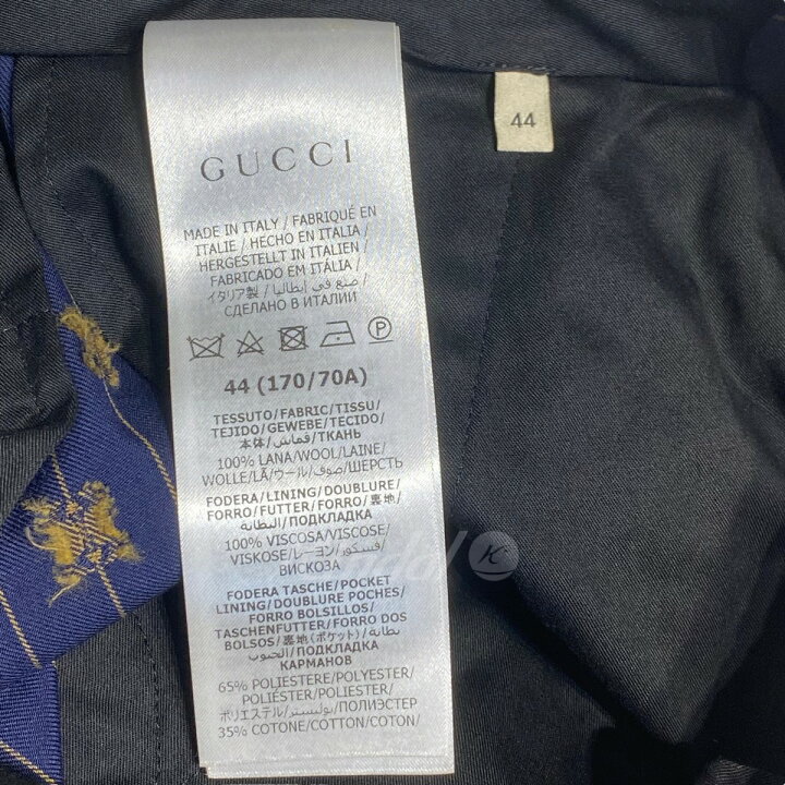 楽天市場】【中古】GUCCIホースビットストライプウールフォーマル 