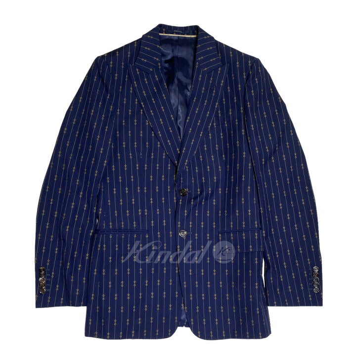 楽天市場】【中古】GUCCIホースビットストライプウールフォーマル 