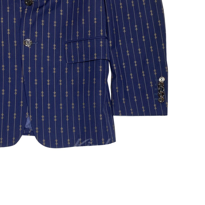 楽天市場】【中古】GUCCIホースビットストライプウールフォーマル 