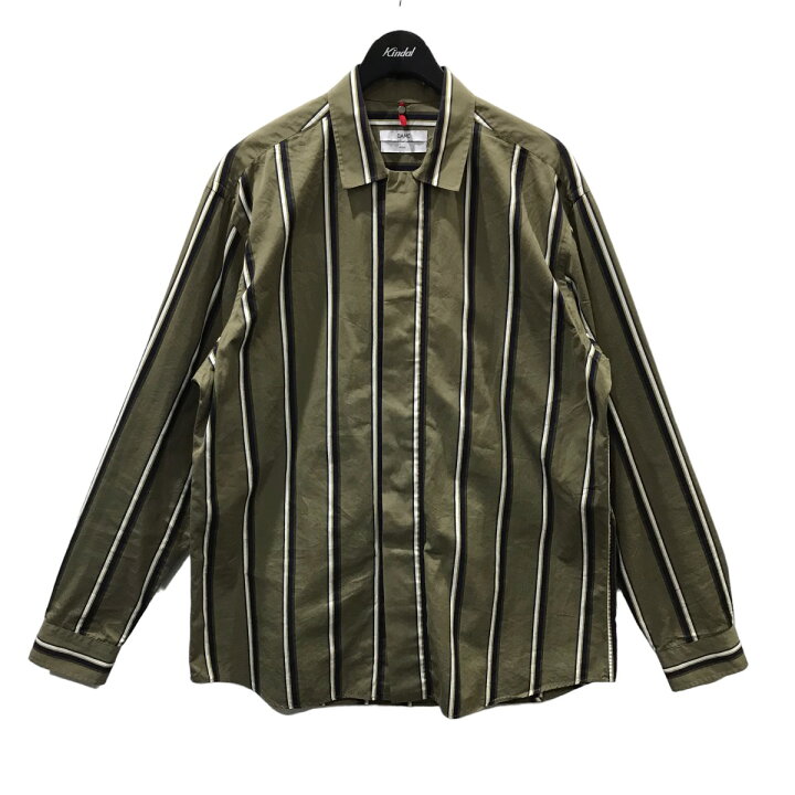 楽天市場】【中古】OAMCストライプシャツ Pulse Shirt Stripe オリーブ  