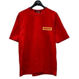 【中古】CDG JUNYA WATANABE MAN　20AW ロゴTシャツ レッド サイズ：L 【150723】（シーディージージュンヤワタナベマン）