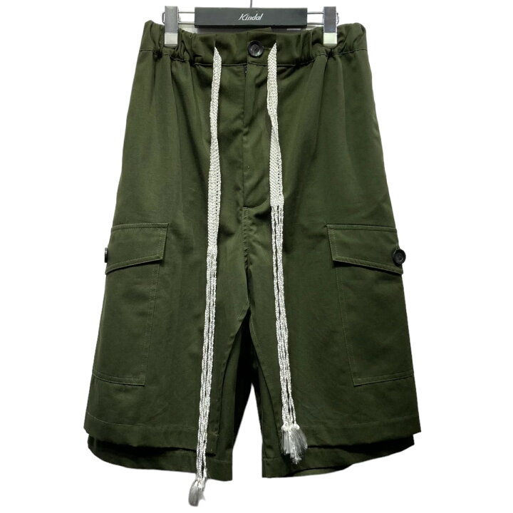 楽天市場】【中古】WALES BONNER23SS カーゴショーツ オリーブ サイズ 