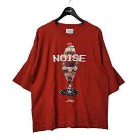 【中古】shareef　19MS NOISE ドット絵パフェプリントTシャツ レッド サイズ：1 【160723】（シャリーフ）