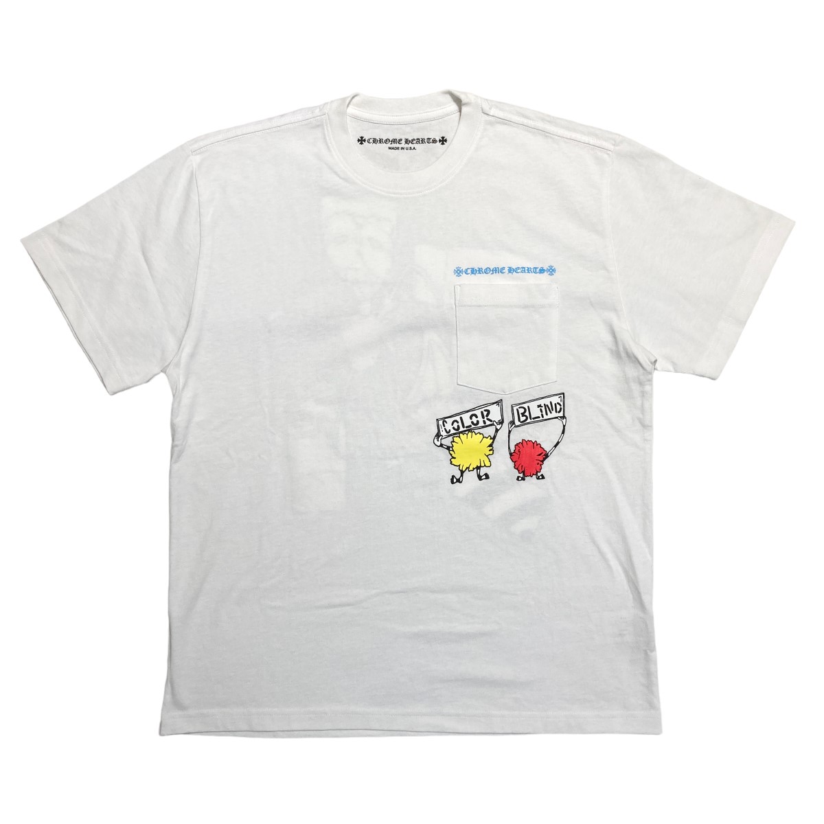 <br>CHROME HEARTS　<br>× Matty Boy Retro Cycle T-Shirt ホワイト サイズ：L （クロムハーツ）