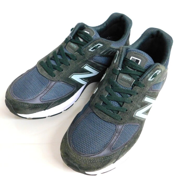 楽天市場】【中古】NEW BALANCE M990DC5 スニーカー ダークグリーン 