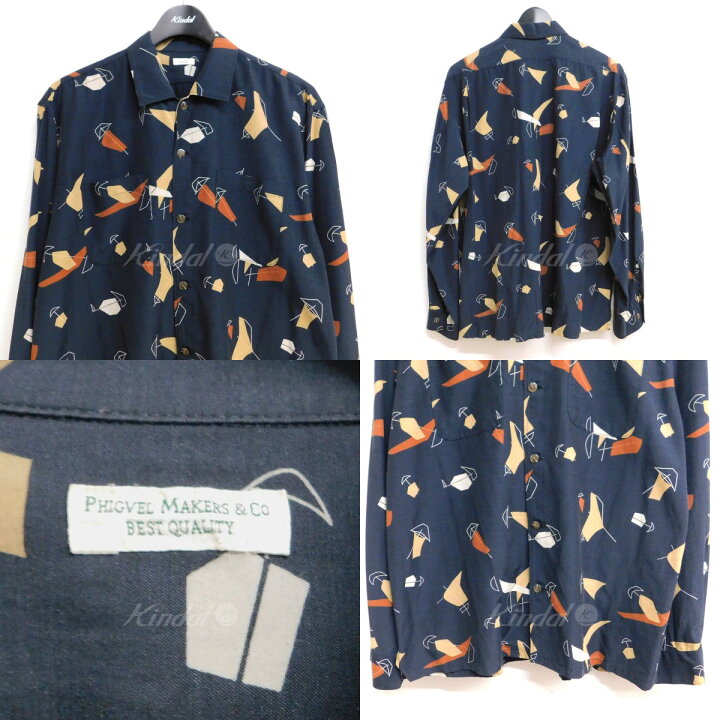 楽天市場】【中古】PHIGVEL MAKERS ATOMIC PATTERN LS SHIRT 総柄  