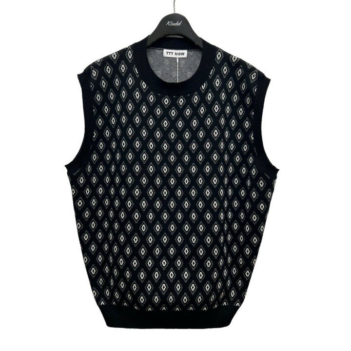 楽天市場】【中古】TTT MSW 23SS 「Diamond Knit Polo Vest」 総柄 