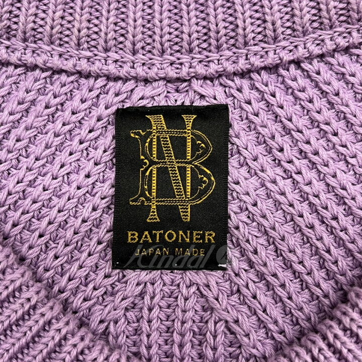 楽天市場】【中古】BATONERシグネチャークルーネックニット BN-20SL 