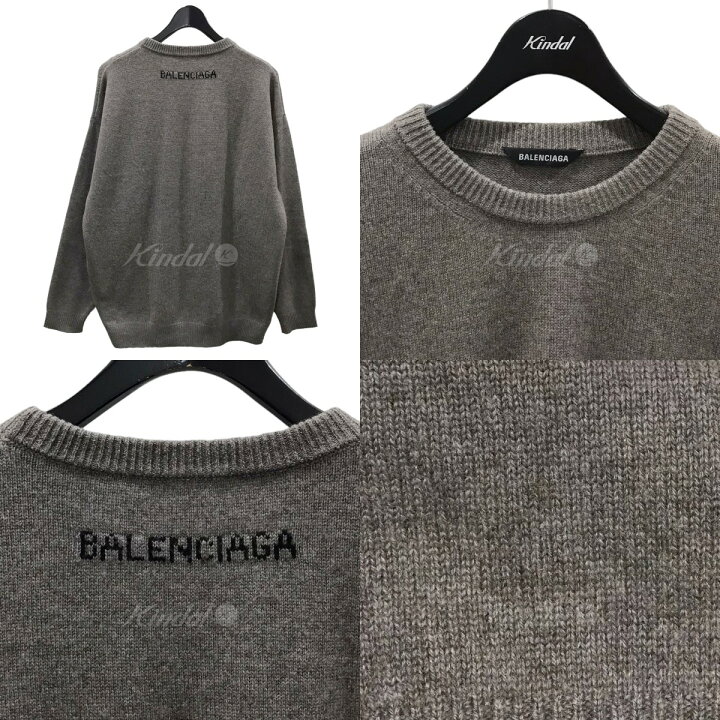 楽天市場】【中古】BALENCIAGAロゴカシミヤニットセーター 641791 