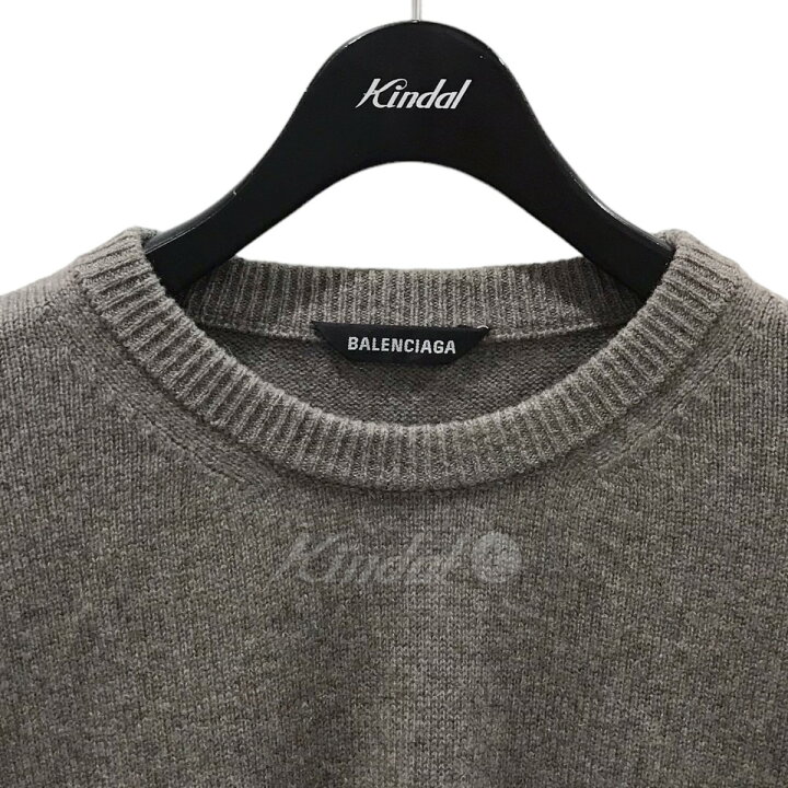 楽天市場】【中古】BALENCIAGAロゴカシミヤニットセーター 641791 