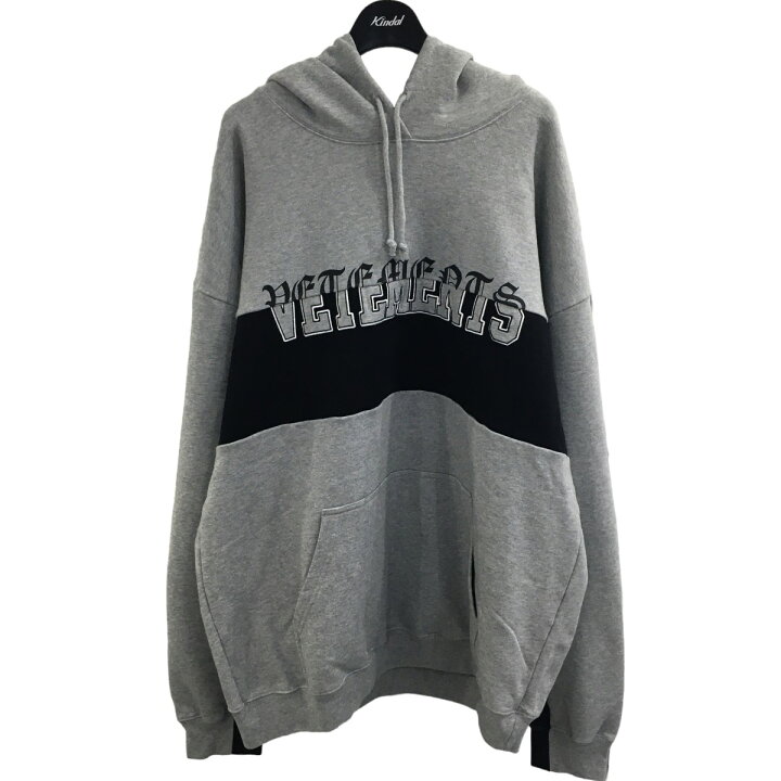 楽天市場】【中古】VETEMENTS「HORIZONTAL CUT-UP LOGO HOODIE  