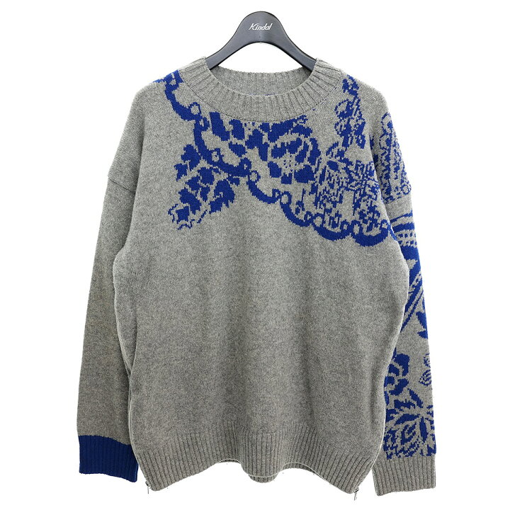 楽天市場】【中古】sacai サイドジップニットセーター Floral Pullover  