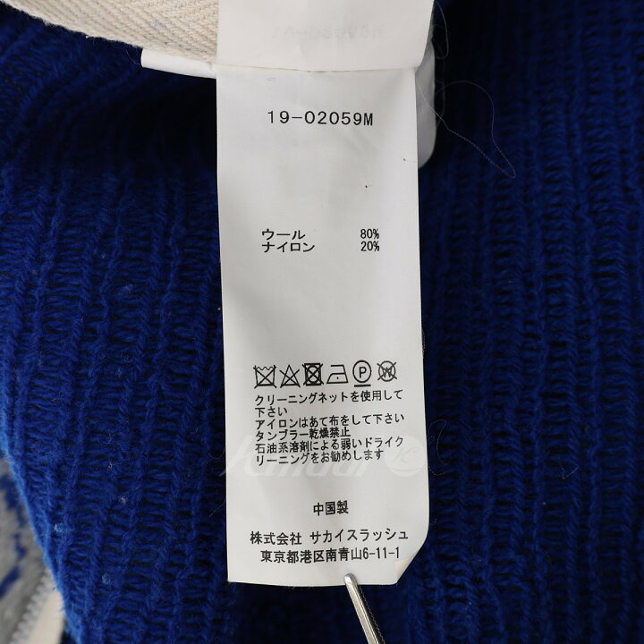 楽天市場】【中古】sacai サイドジップニットセーター Floral Pullover  