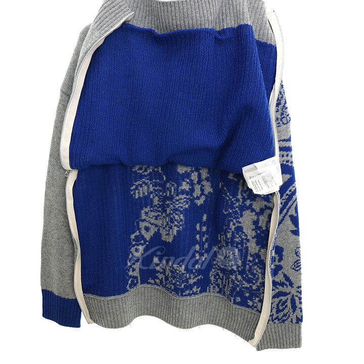 楽天市場】【中古】sacai サイドジップニットセーター Floral Pullover  