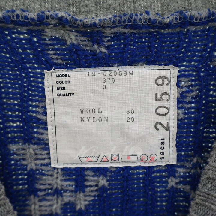 楽天市場】【中古】sacai サイドジップニットセーター Floral Pullover  