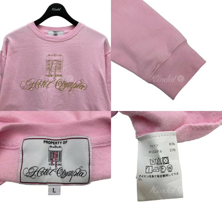 楽天市場】【中古】HOTEL OLYMPIA クルーネックスウェット ピンク 