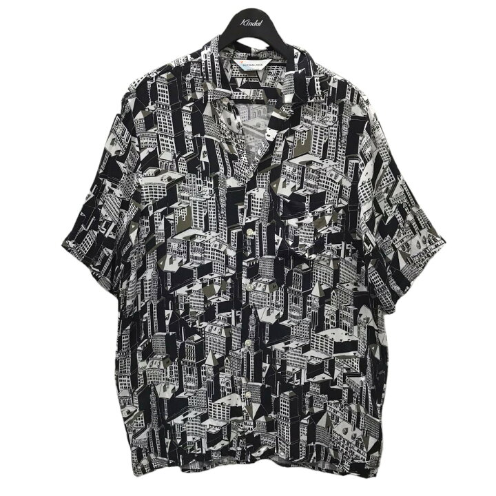 楽天市場】【中古】NIPOALOHA 総柄アロハシャツ ホワイト・ブラック 