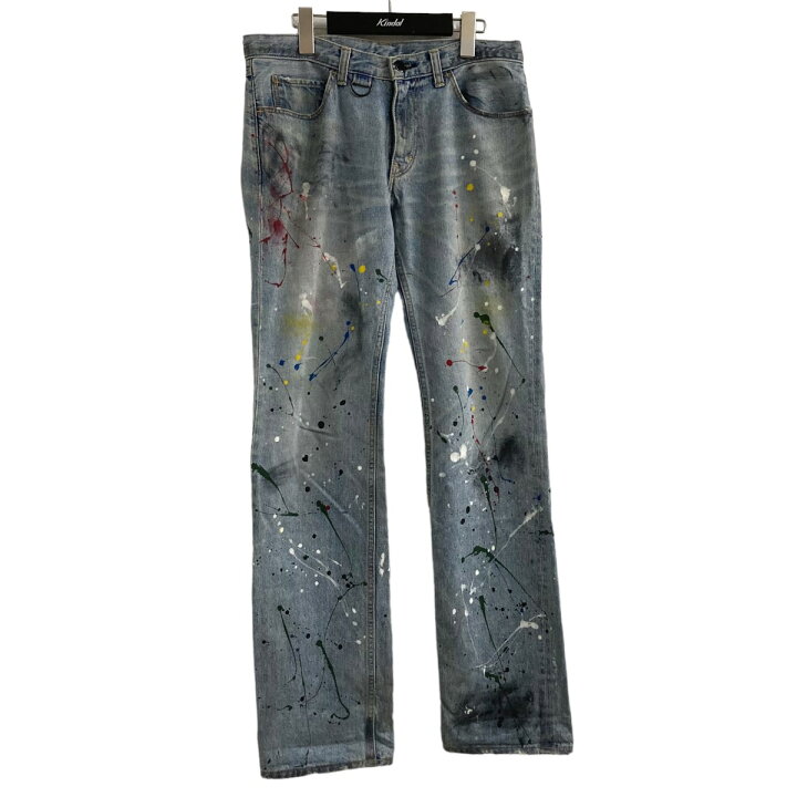楽天市場】【中古】NUMBER(N)INE ガンズ期 06SS ペイントデニムパンツ 