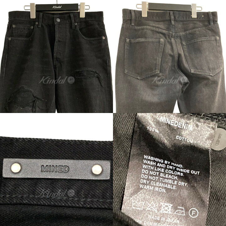 楽天市場】【中古】MINEDENIM ｢Grunge Slim Straight 5pocket｣ニー  