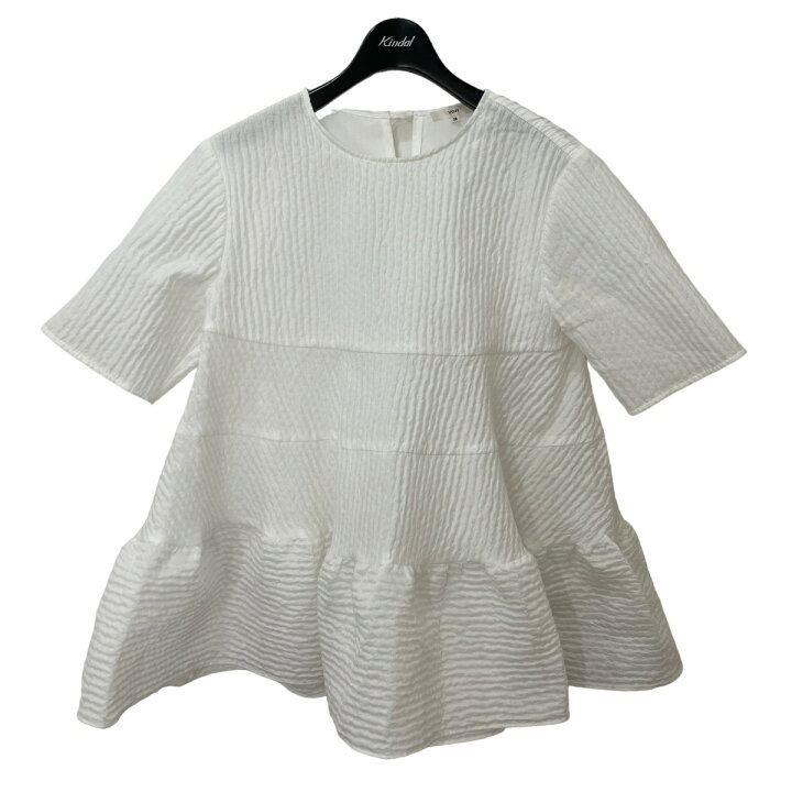 楽天市場】【中古】yori 23SS フクレティアードブラウス ホワイト 