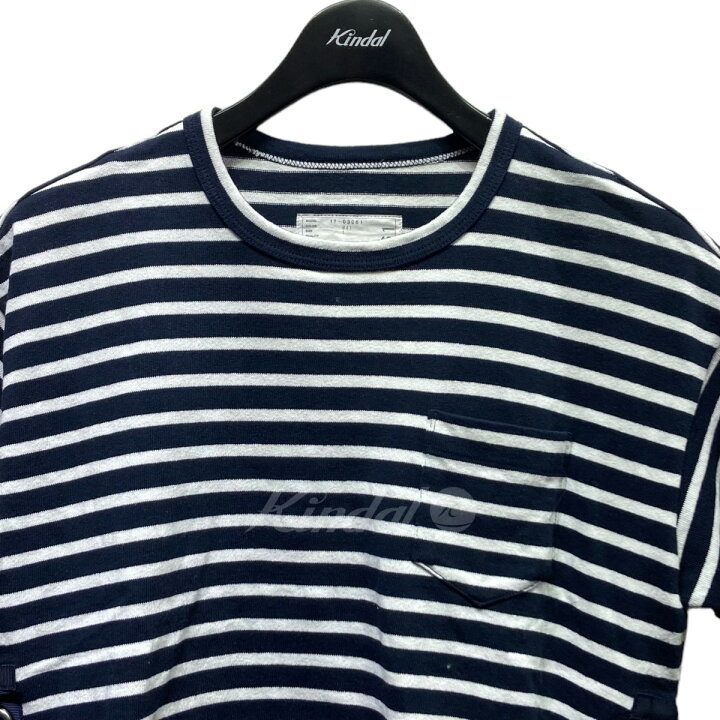 楽天市場】【中古】sacai サイドレースアップ ボーダーTシャツ 17 