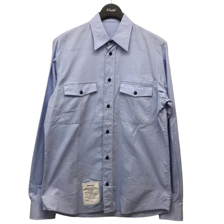 楽天市場】【中古】Maison Margiela REPLICAワークシャツ ブルー 