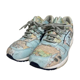 【中古】ASICS TIGER　GEL-LYTE III ATMOS WORLD MAP スカイブルー サイズ：26．5 【260723】（アシックスタイガー）