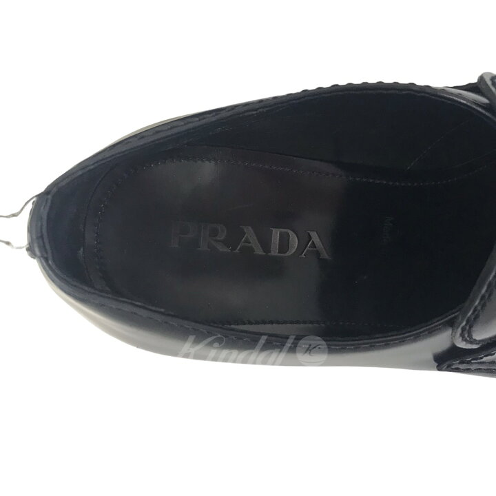 楽天市場】【中古】PRADA チョコレートブラッシュドローファー 